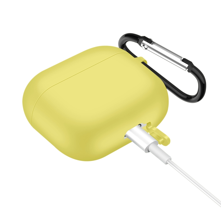  AirPods 3 Skal Silikon Karbinhake Gul