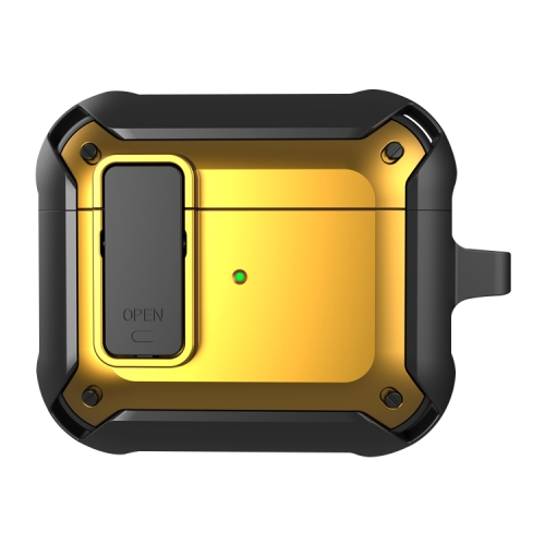  AirPods 3 Skal Shockproof Hybrid Armor Svart/Gul