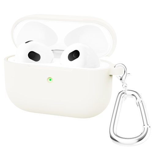  AirPods 3 Skal Silikon Med Krok Vit