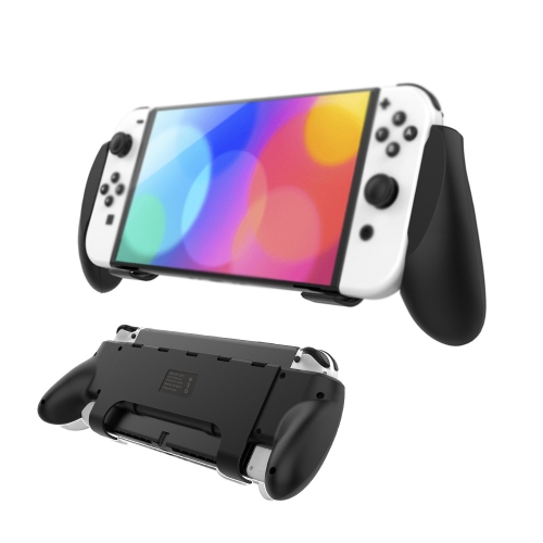  Nintendo Switch OLED Skal Comfort Grip Med Ställ Svart