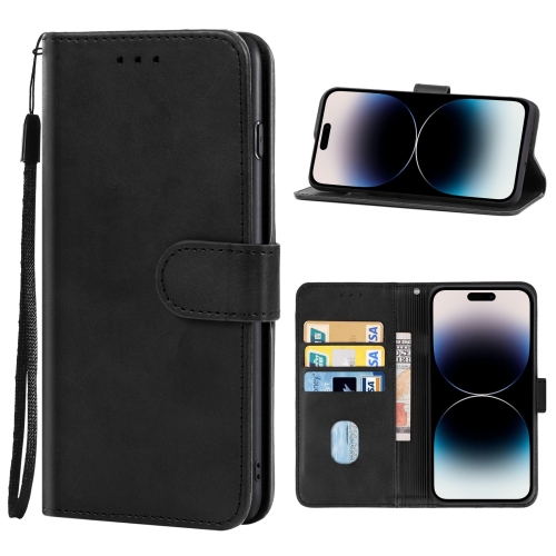  iPhone 14 Pro Max Fodral Läder Svart
