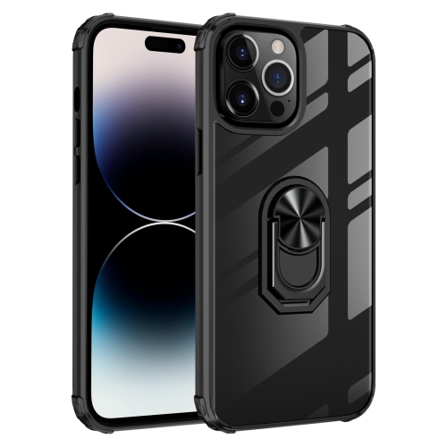  iPhone 14 Pro Max Skal Shockproof Armor Ring Svart