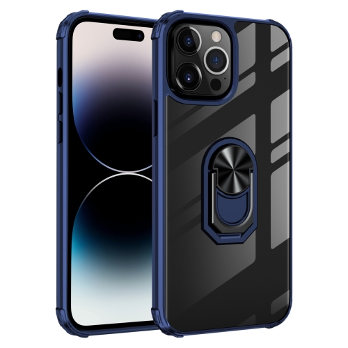  iPhone 14 Pro Max Skal Shockproof Armor Ring Blå