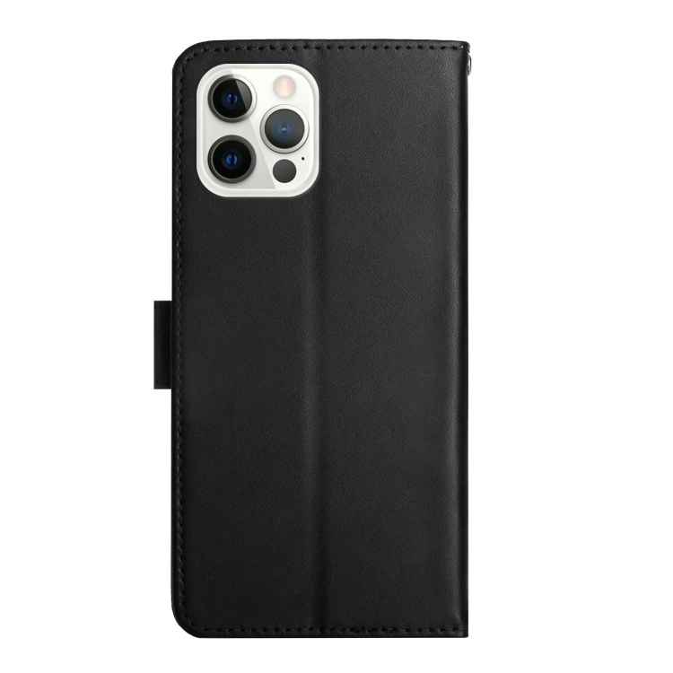  iPhone 14 Pro Max Fodral Äkta Läder Svart