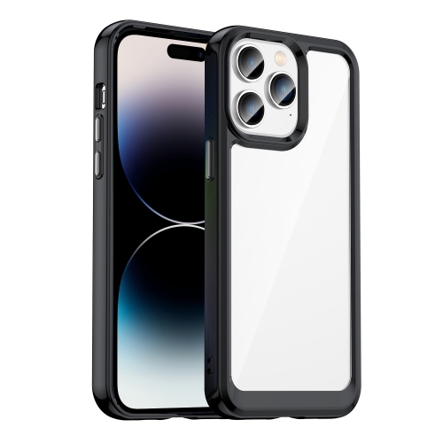  iPhone 14 Pro Max Skal Akryl/TPU Transparent/Svart