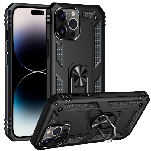 iPhone 14 Pro Max Skal Shockproof Hybrid Ring Svart