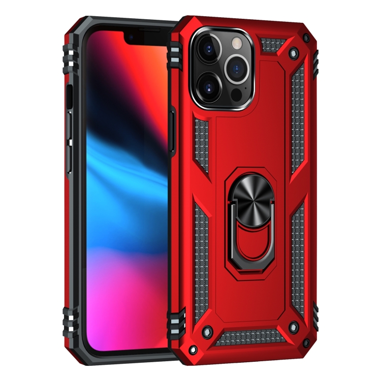  iPhone 14 Pro Max Skal Shockproof Hybrid Ring Röd