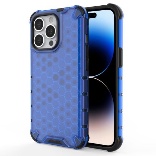  iPhone 14 Pro Max Skal Shockproof Honeycomb Hybrid Blå