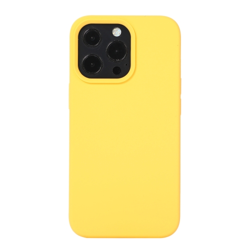  iPhone 14 Pro Max Skal Liquid Silikon Gul