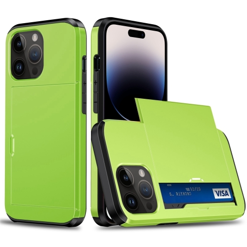  iPhone 14 Pro Max Skal Med Kortfack Grön