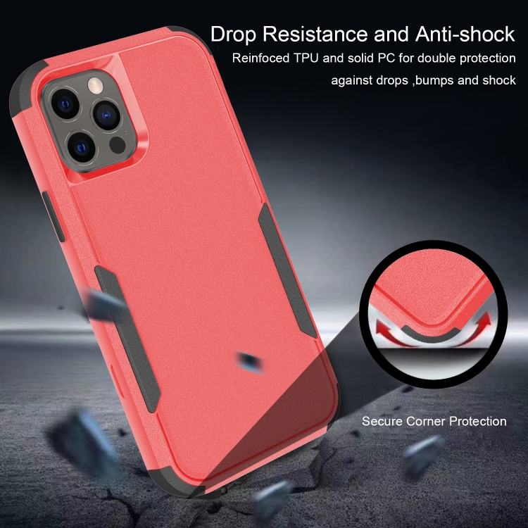  iPhone 14 Pro Max Skal Shockproof Hybrid Röd/Svart