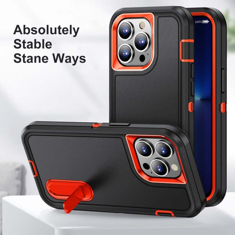  iPhone 14 Pro Max Skal 3in1 Shockproof Xtreme Svart/Orange