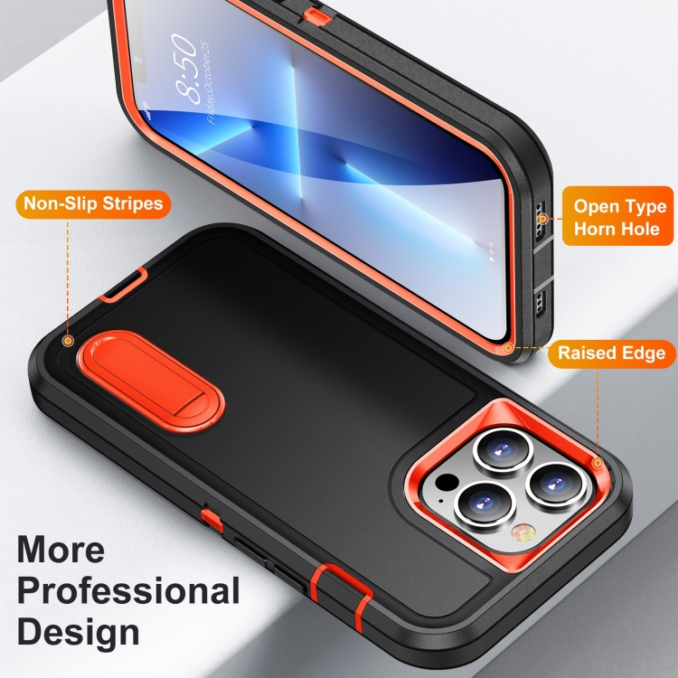  iPhone 14 Pro Max Skal 3in1 Shockproof Xtreme Svart/Orange