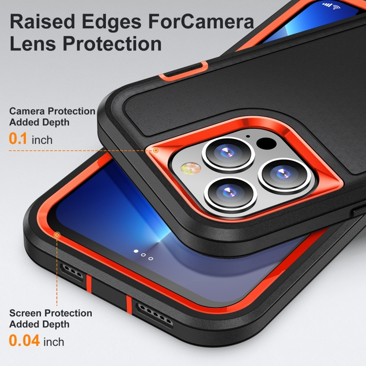  iPhone 14 Pro Max Skal 3in1 Shockproof Xtreme Svart/Orange