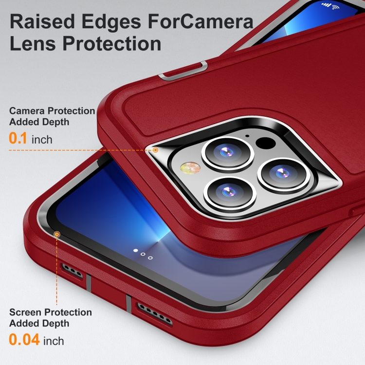  iPhone 14 Pro Max Skal 3in1 Shockproof Xtreme Röd/Svart