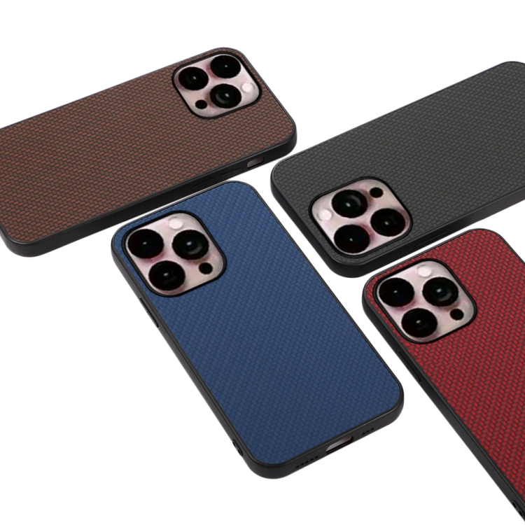 iPhone 14 Pro Max Skal Kolfiber Textur Brun
