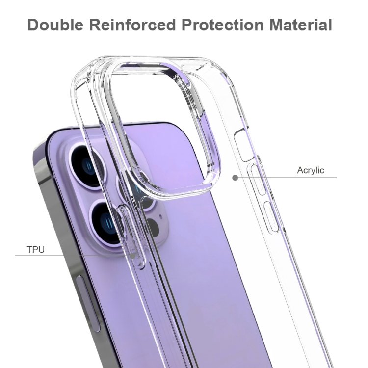  iPhone 14 Pro Max Skal Shockproof Hybrid Akryl/TPU Svart