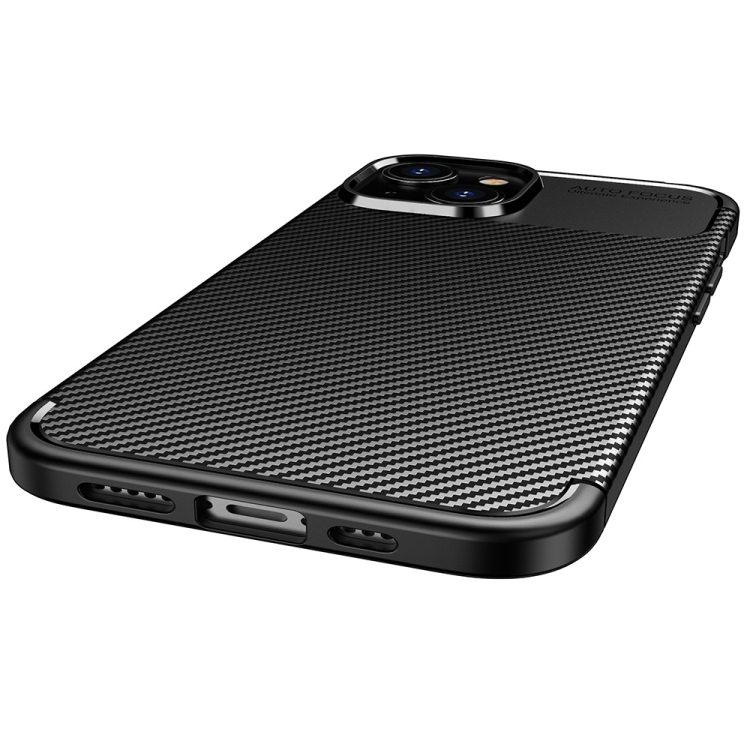  iPhone 14 Pro Max Skal Kolfiber Textur Svart