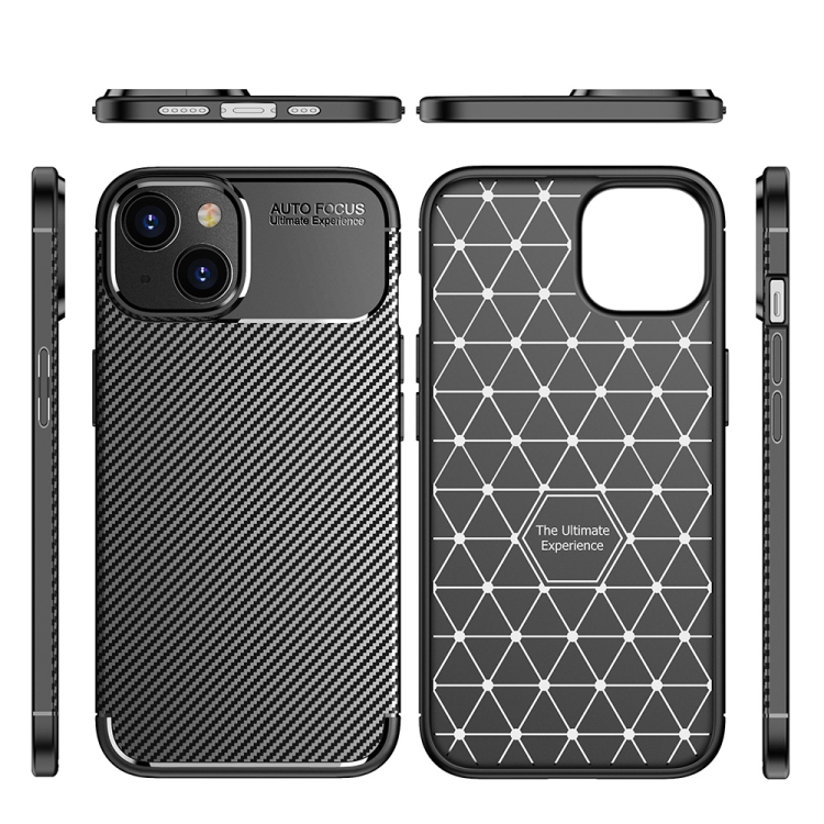  iPhone 14 Pro Max Skal Kolfiber Textur Blå