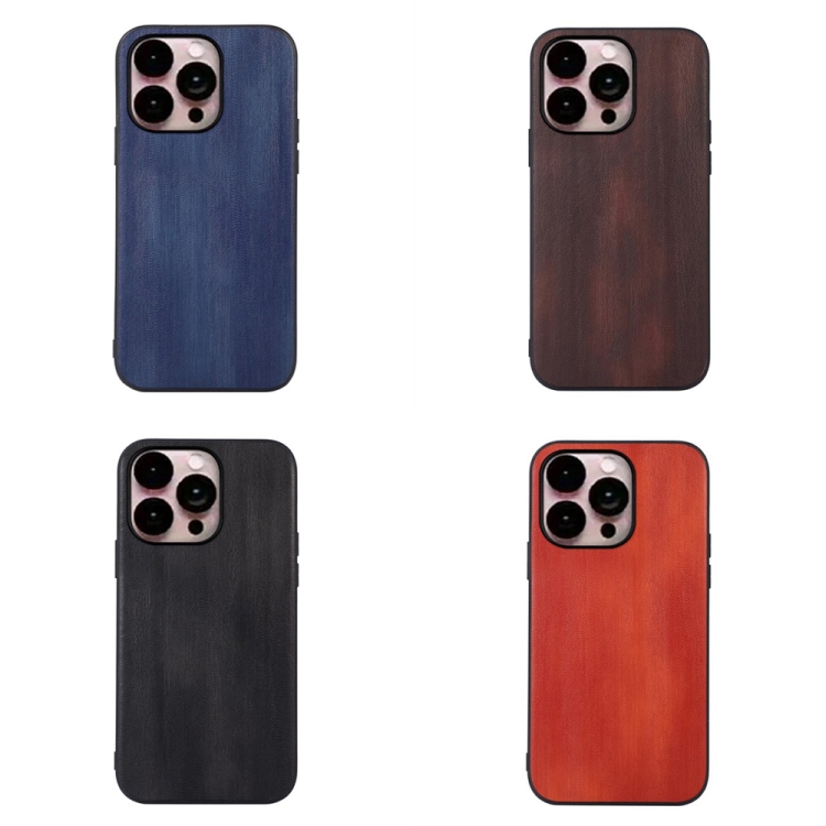  iPhone 14 Pro Max Skal PU Läder Svart