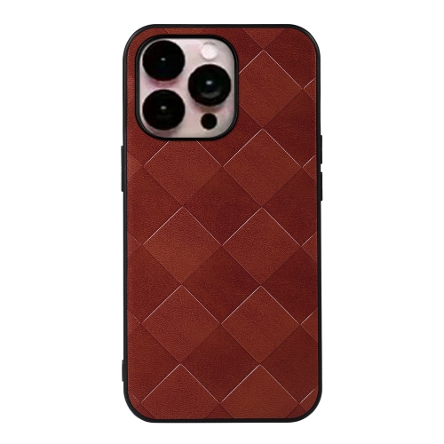  iPhone 14 Pro Max Skal Vävd Textur Brun