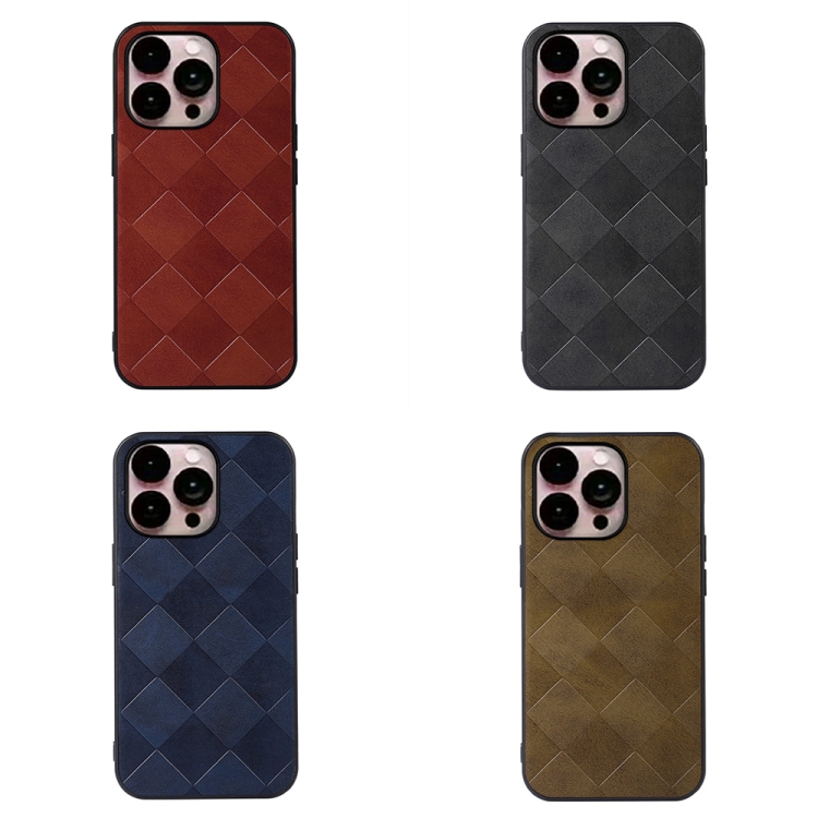  iPhone 14 Pro Max Skal Vävd Textur Brun