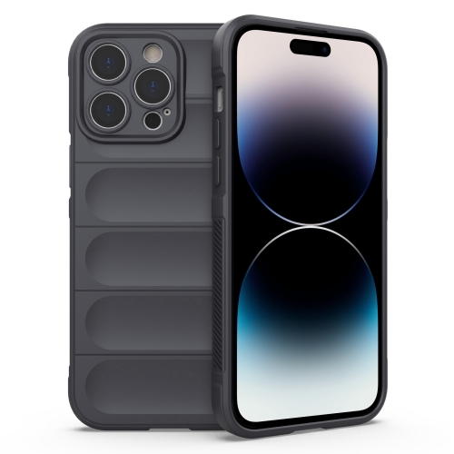  iPhone 14 Pro Max Skal Magic Shield TPU Mörk Grå