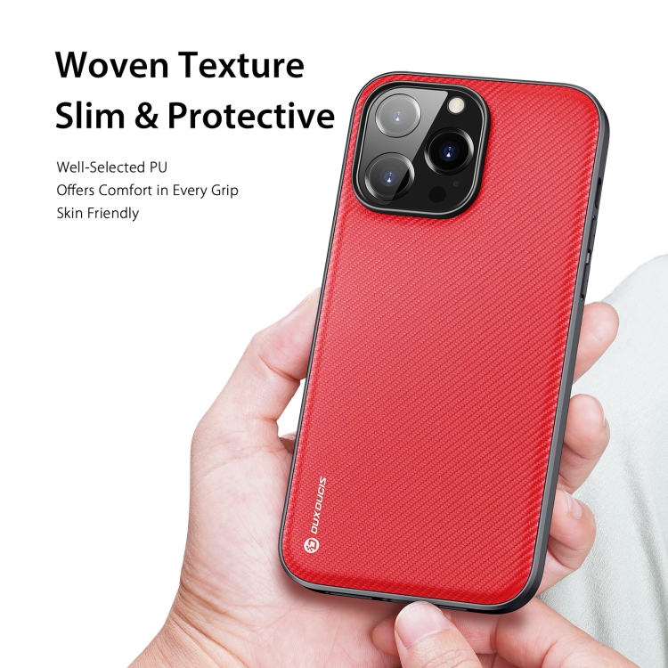 DUX DUCIS DUX DUCIS iPhone 14 Pro Max Skal FINO Nylon Röd