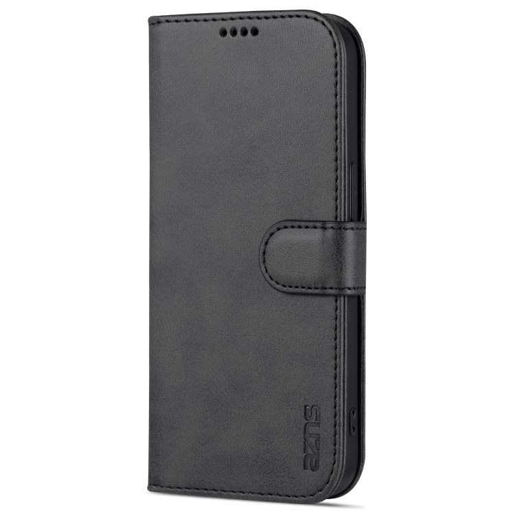 AZNS AZNS iPhone 14 Pro Max Fodral Läder Svart