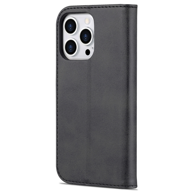 AZNS AZNS iPhone 14 Pro Max Fodral Läder Svart