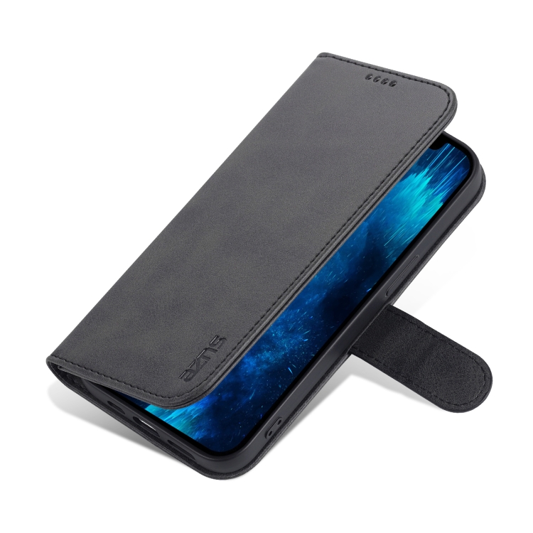 AZNS AZNS iPhone 14 Pro Max Fodral Läder Svart