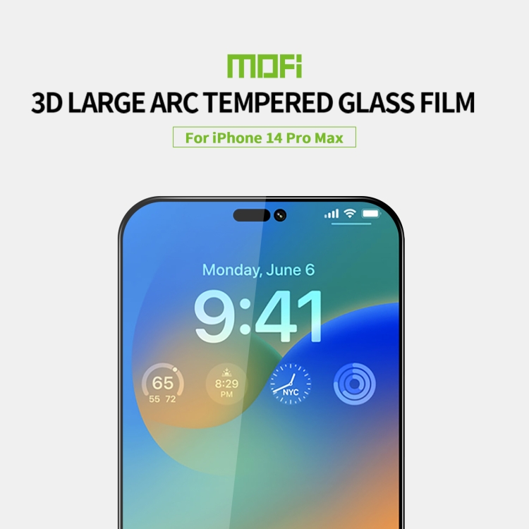 MOFI MOFI iPhone 14 Pro Max Skärmskydd Heltäckande Härdat Glas