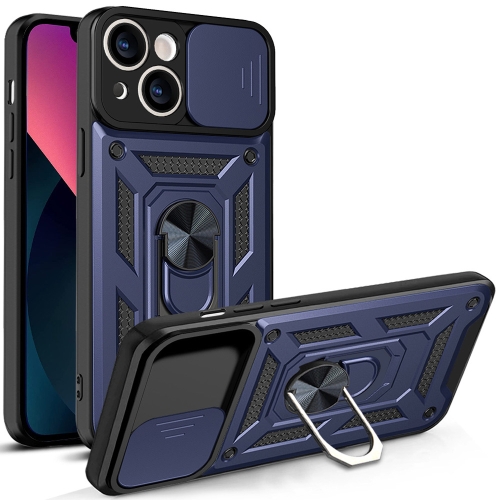  iPhone 14 Skal Armor Hybrid Ring CamShield Blå