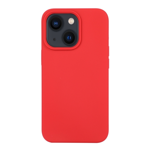 iPhone 14 Skal Liquid Silikon Karmin Röd