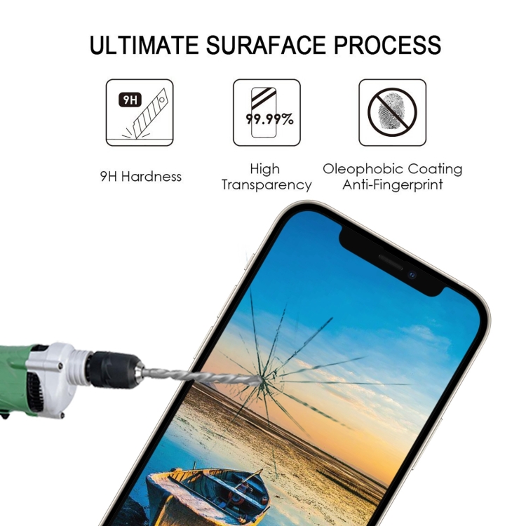  iPhone 14 / 13 / 13 Pro Skärmskydd Heltäckande Härdat Glas