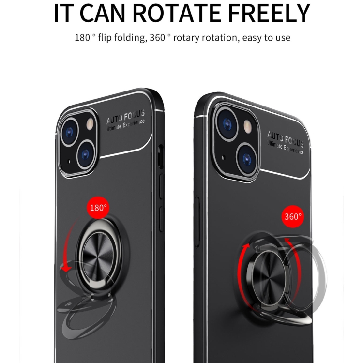  iPhone 14 Skal Ring Svart/Blå