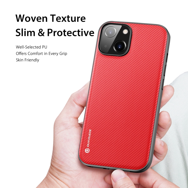 DUX DUCIS DUX DUCIS iPhone 14 Skal FINO Nylon Röd