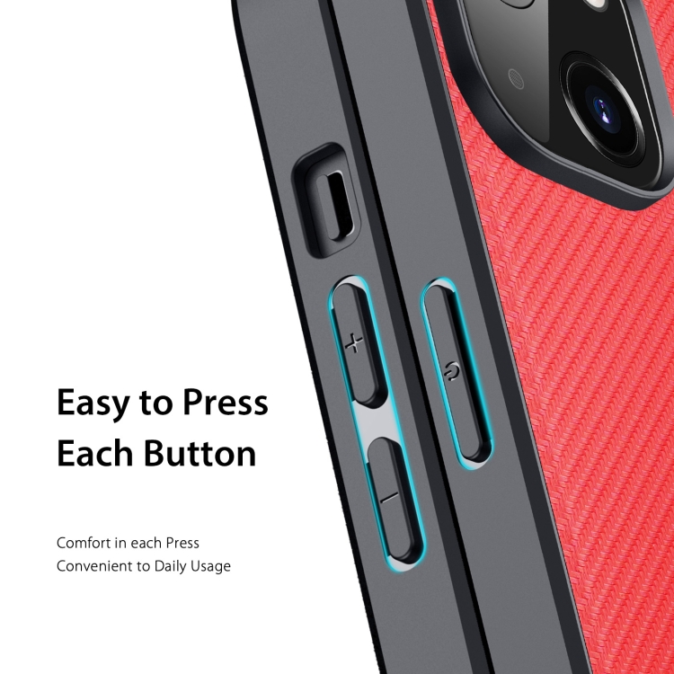 DUX DUCIS DUX DUCIS iPhone 14 Skal FINO Nylon Röd