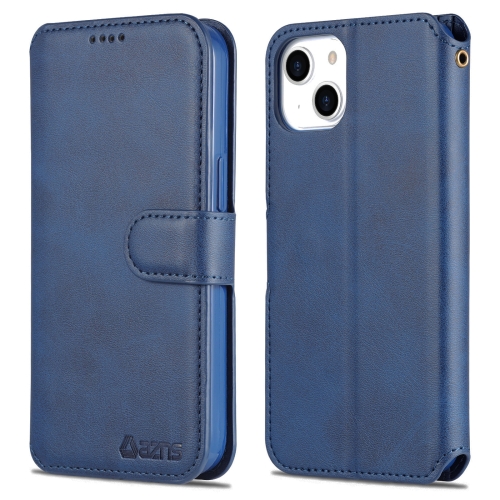 AZNS AZNS iPhone 14 Fodral Läder Blå