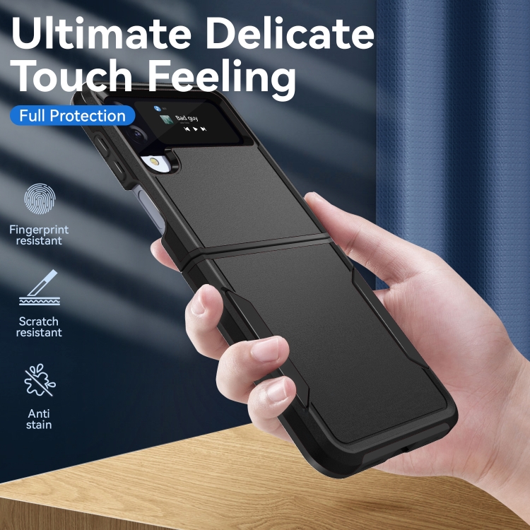  Samsung Galaxy Z Flip 4 Skal Heavy Armor Hybrid Svart