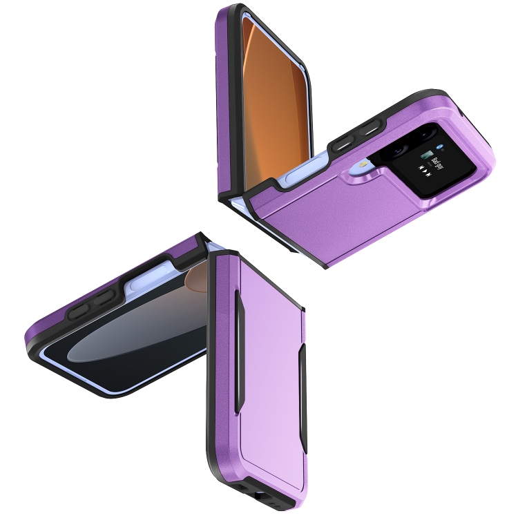  Samsung Galaxy Z Flip 4 Skal Heavy Armor Hybrid Lila