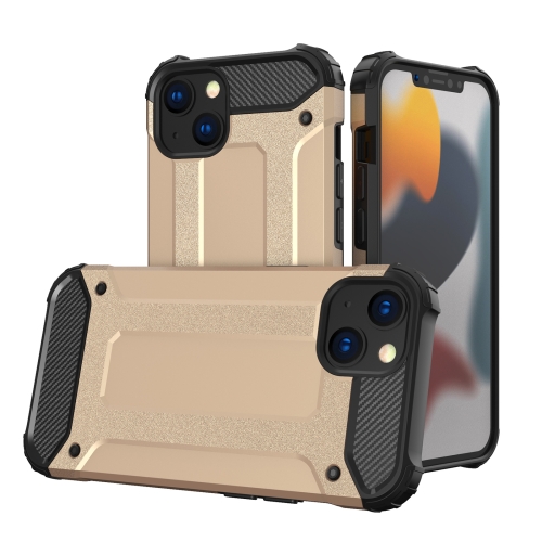  iPhone 14 Skal Shockproof Armor Hybrid Guld
