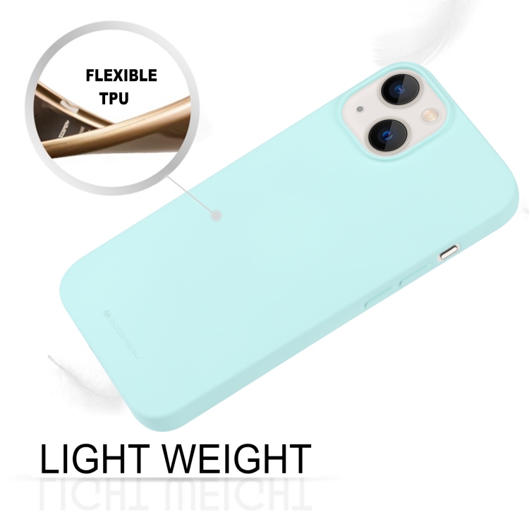 Mercury GOOSPERY Mercury Goospery iPhone 14 Skal Liquid Skin Touch Mint