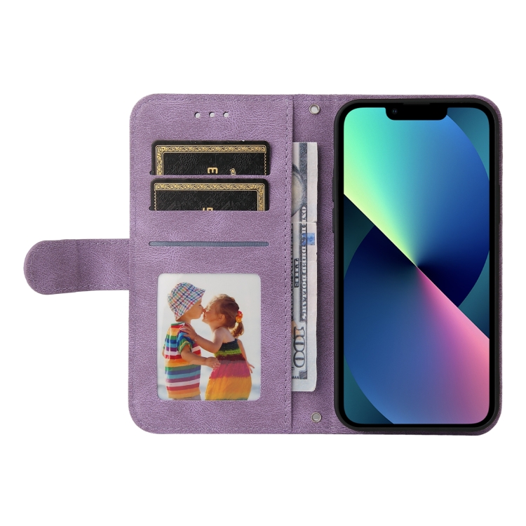  iPhone 14 Fodral Skin Touch Lila