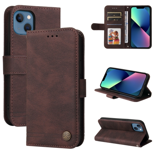  iPhone 14 Fodral Skin Touch Brun