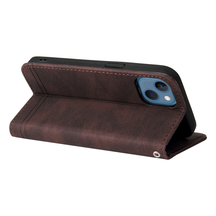  iPhone 14 Fodral Skin Touch Brun