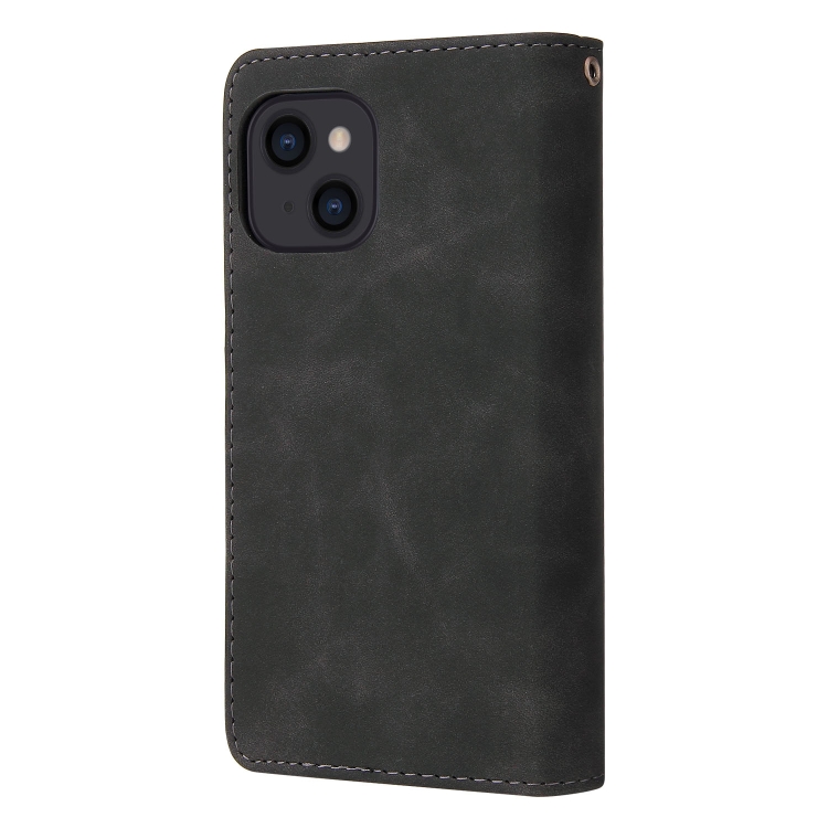  iPhone 14 Fodral Multifunktionell Flerfack Svart