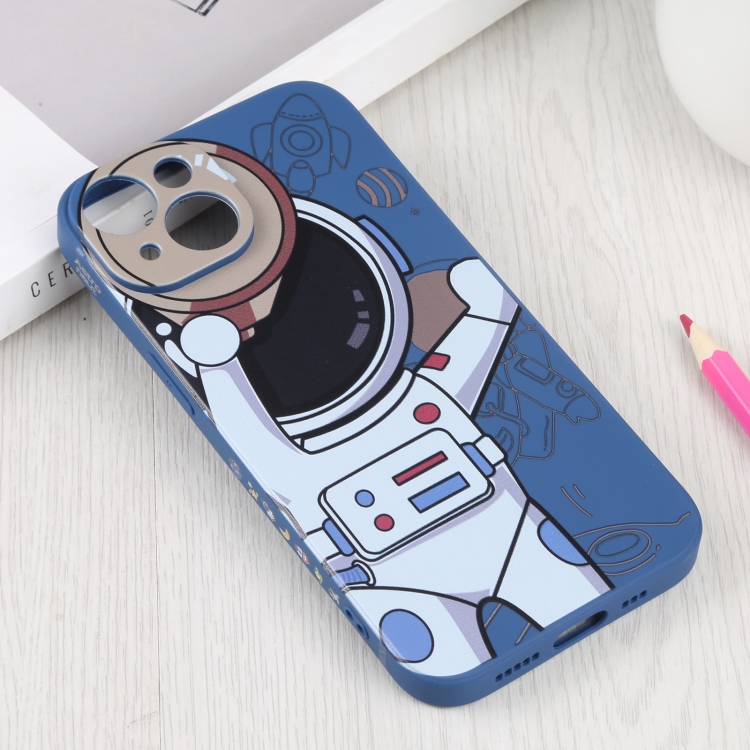  iPhone 14 Skal Spaceman Med Kikare