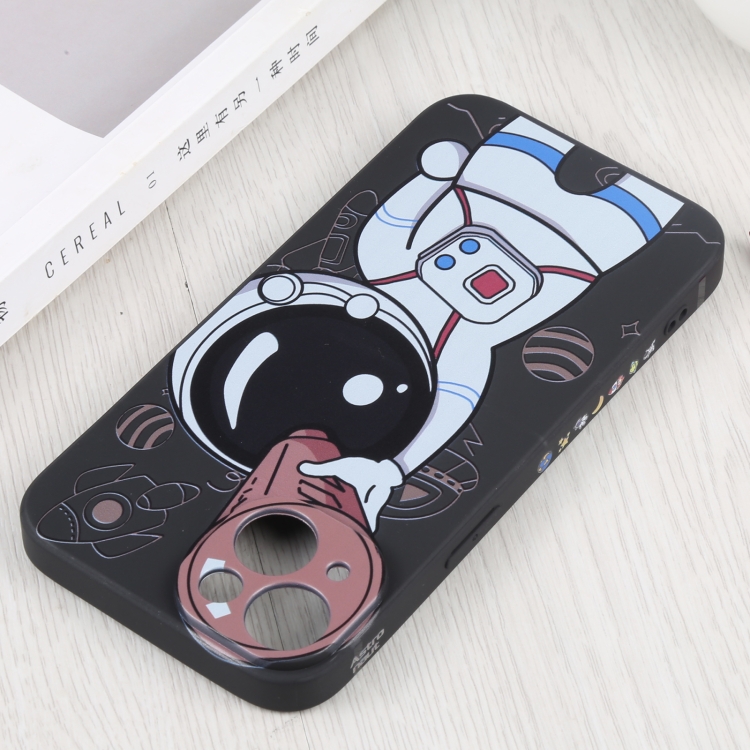  iPhone 14 Skal Spaceman Med Kikare