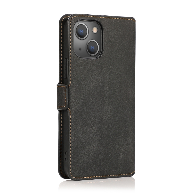  iPhone 14 Fodral Retro Textur Svart
